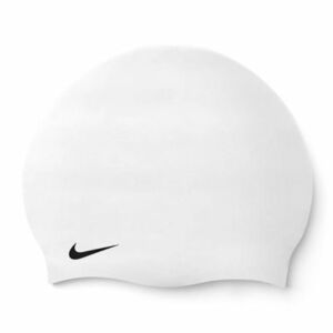 Plavecká čepice NIKE SWIM-SOLID SILICONE CAP WHITE-WHITE obraz