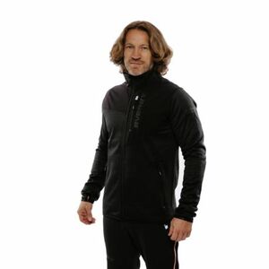 Pánská turistická mikina se zipem EVERETT-FleeCo M black obraz