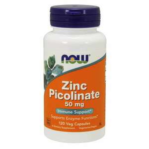 NOW Foods Zinc Picolinate 50 mg Veg Capsules obraz
