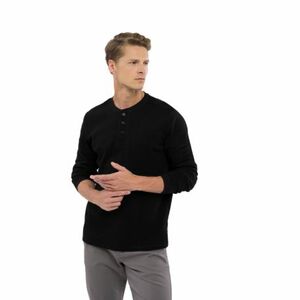 Pánské triko s dlouhým rukávem VOLCANO-L-KROTI-700-BLACK obraz