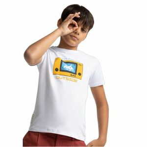 Chlapecké tričko s krátkým rukávem VOLCANO- T-OUTSIDE JUNIOR 100 WHITE obraz