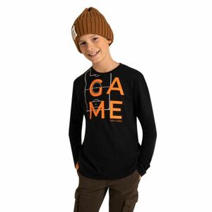 Chlapecké tričko s dlouhým rukávem VOLCANO-LONG L-MAG JUNIOR 700 BLACK obraz