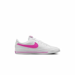 Dívčí rekreační obuv NIKE-Court Legacy Jr white/laser fuchsia obraz
