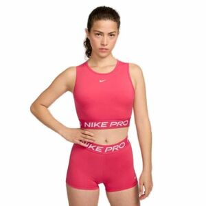Dámské tréninkové triko s krátkým rukávem NIKE PRO-DF 365 CROP TANK-629 ASTER PINK/WHITE obraz
