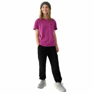 Dívčí tepláky 4F JUNIOR-TROUSERS-JWAW24TTROF754-20S-DEEP BLACK obraz