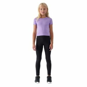 Dívčí legíny 4F JUNIOR-TIGHTS-JWAW24TTIGF172-21S-BLACK obraz