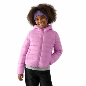 Dívčí bunda 4F JUNIOR-DOWN JACKET-JWAW24TDJAF449-54S-PINK obraz