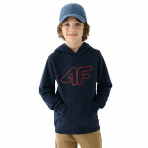 Chlapecká mikina s kapucí 4F JUNIOR-SWEATSHIRT-JWMM00TSWSM1292-31S-NAVY obraz
