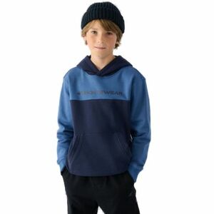 Chlapecká mikina s kapucí 4F JUNIOR-SWEATSHIRT-JWAW24TSWSM1222-30S-DARK BLUE obraz