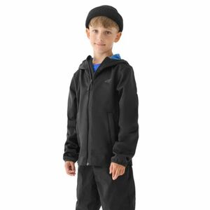 Chlapecká turistická softshellová bunda 4F JUNIOR-SOFTSHELL JACKET-JWAW24TSOFM269-33S-BLUE obraz