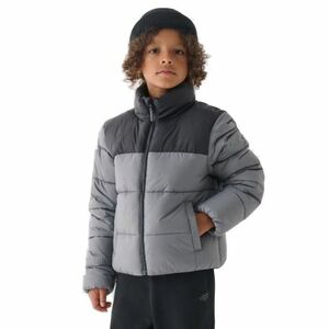 Chlapecká bunda 4F JUNIOR-DOWN JACKET-JWAW24TDJAM461-25S-GREY obraz