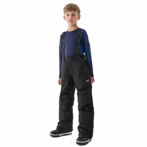 Chlapecké lyžařské kalhoty 4F JUNIOR-TROUSERS FNK-JWAW24TFTRM656-20S-DEEP BLACK obraz