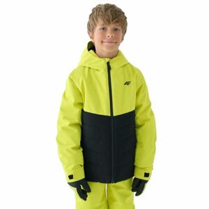Chlapecká lyžařská bunda 4F JUNIOR-TECHNICAL JACKET-JWAW24TTJAM535-45S-CANARY GREEN obraz