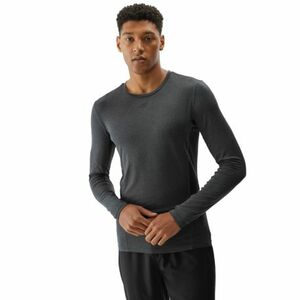 Pánské tréninkové tričko s dlouhým rukávem 4F-LONGSLEEVE FNK-WAW24TFLOM273-22M-ANTHRACITE MELANGE obraz