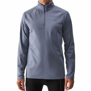 Pánská zateplená lyžařská mikina s 1/2 zipem 4F-BRUSHED UNDERWEAR-WAW24UBRUM076-32S-DENIM obraz