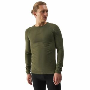 Pánské termo triko s dlouhým rukávem 4F-SEAMLESS UNDERWEAR-WAW24USEAM172-43S-KHAKI obraz