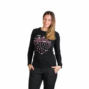 Dámské turistické triko s dlouhým rukávem NORTHFINDER-DEANN-269black obraz