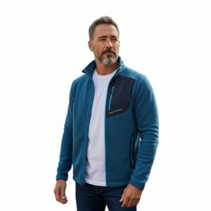 Pánská zateplená turistická mikina se zipem NORTHFINDER-LUDOVICO-526inkblue obraz