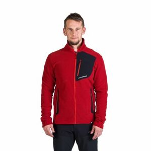 Pánská zateplená turistická mikina se zipem NORTHFINDER-LUDOVICO-307darkred obraz