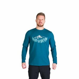 Pánské turistické triko s dlouhým rukávem NORTHFINDER-STEWART-526inkblue obraz