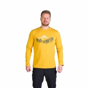 Pánské turistické triko s dlouhým rukávem NORTHFINDER-STEWART-314goldenyellow obraz
