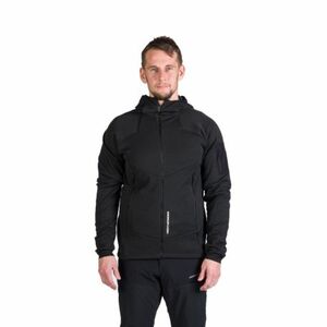 Pánská turistická mikina se zipem NORTHFINDER-GIOELE-411greyblack obraz