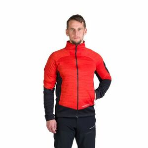 Pánská zateplená turistická mikina se zipem NORTHFINDER-GIACOMO-361redblack obraz