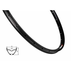 REMERX Ráfek RX 2027, 622x27, 28d, černý obraz