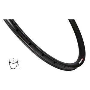 REMERX Ráfek S-DISC 622x25, 24děr, černý obraz