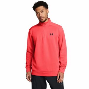 Pánská zateplená tréninková mikina s 1/2 zipem UNDER ARMOUR-UA Armour Fleece 1/4 Zip-RED obraz