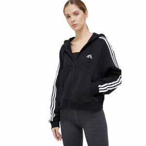 Dámská mikina se zipem ADIDAS-W 3S FT FZ S HD-IC8781-Black obraz