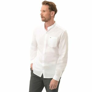 Pánská košile s dlouhým rukávem VOLCANO-LANGE-100-WHITE obraz