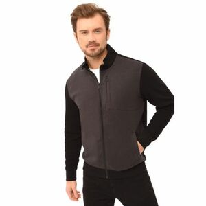 Pánská mikina se zipem VOLCANO-NARS-701-GRAPHITE obraz