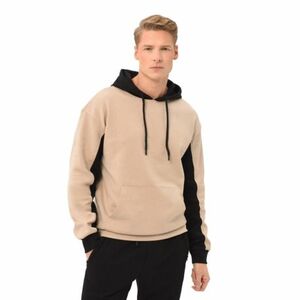 Pánská mikina s kapucí VOLCANO-BLOCK-102-BEIGE obraz