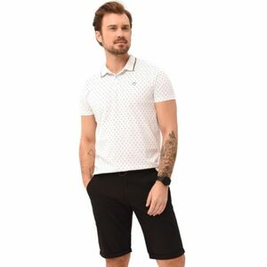 Pánské polo triko s krátkým rukávem VOLCANO-CARO-100-WHITE obraz