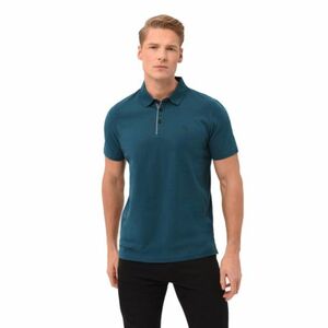 Pánské polo triko s krátkým rukávem VOLCANO-NIKOS-603-TURQUOISE obraz