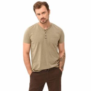 Pánské triko s krátkým rukávem VOLCANO-WARREN-102-BEIGE obraz