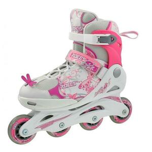 ROCES Compy 6.0 Girl bílo-růžové kolečkové brusle - L (EU 38-41) obraz