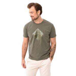 Pánské triko s krátkým rukávem VOLCANO-LIQUID-302-KHAKI obraz