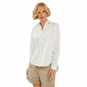 Dámská košile s dlouhým rukávem VOLCANO-LAUREL-100-WHITE obraz