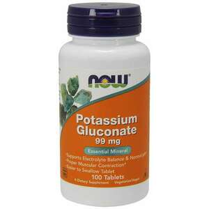Now Potassium Gluconate 99 mg, 100 tablet obraz