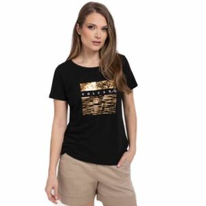 Dámské triko s krátkým rukávem VOLCANO-QUEEN-700-BLACK obraz