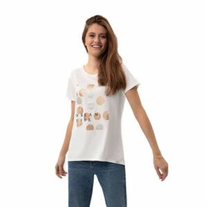 Dámské triko s krátkým rukávem VOLCANO-NETTA-100-WHITE obraz