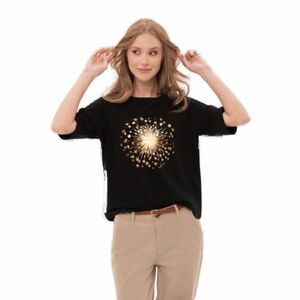 Dámské triko s krátkým rukávem VOLCANO-SHELI-700-BLACK obraz