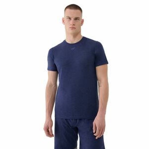 Pánské tréninkové tričko s krátkým rukávem 4F-TSHIRT FNK M1344-30M-DARK BLUE MELANGE obraz