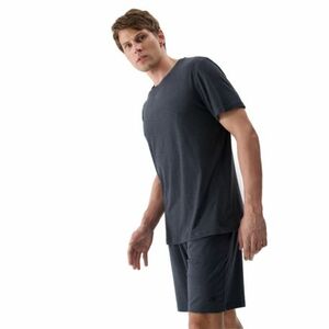 Pánské tréninkové tričko s krátkým rukávem 4F-TSHIRT FNK M1344-22M-ANTHRACITE MELANGE obraz