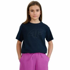 Dívčí tričko s krátkým rukávem 4F JUNIOR-TSHIRT F2333-31S-NAVY obraz