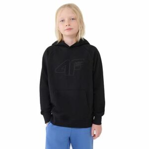 Chlapecká mikina s kapucí 4F JUNIOR-SWEATSHIRT M1712-20S-DEEP BLACK obraz