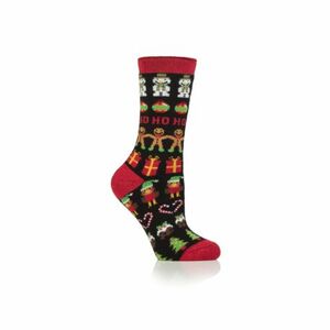 Dámské ponožky HEAT HOLDERS-1 PACK-WOMEN LITE GINGERBREAD-CHRISTMAS SOCKS obraz