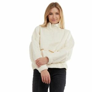 Dámská flísová mikina FUNDANGO-Calypso Hybrid Pullover-240-mustard obraz